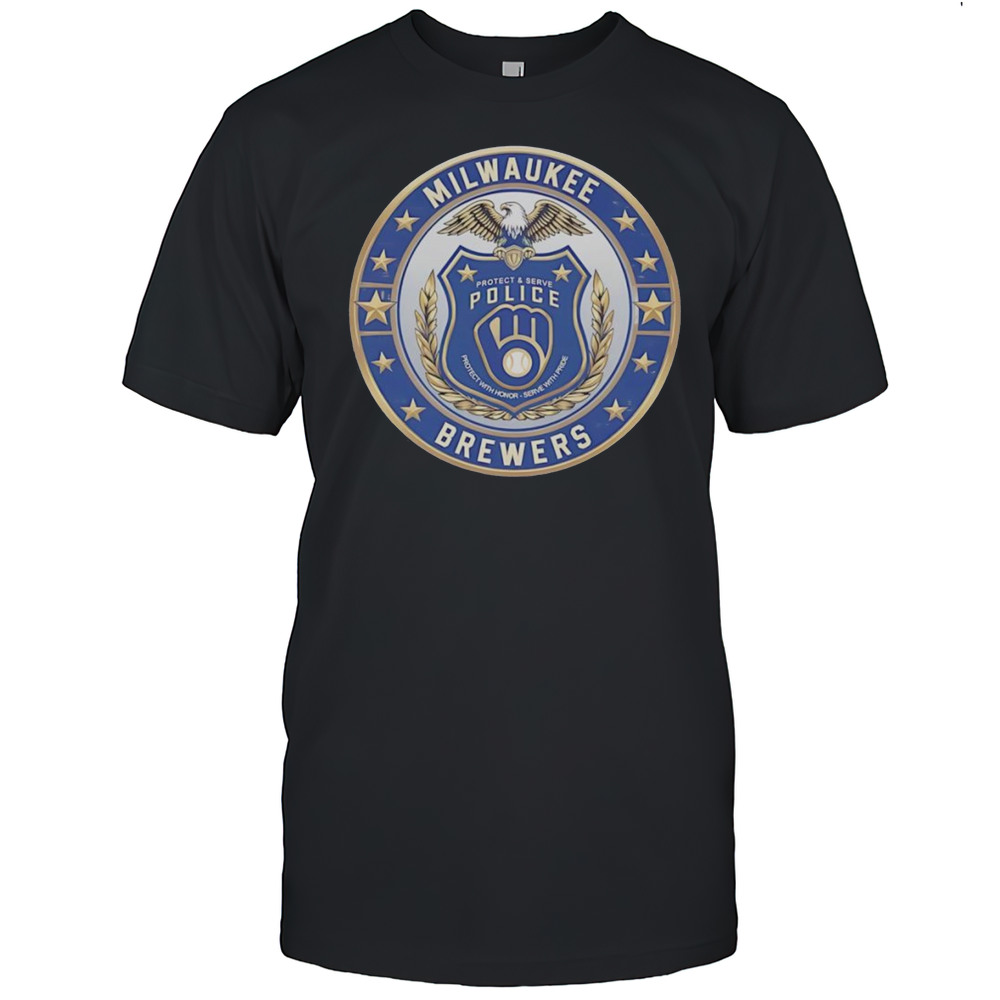 Protect And Serve Police Milwaukee Brewers Shirt