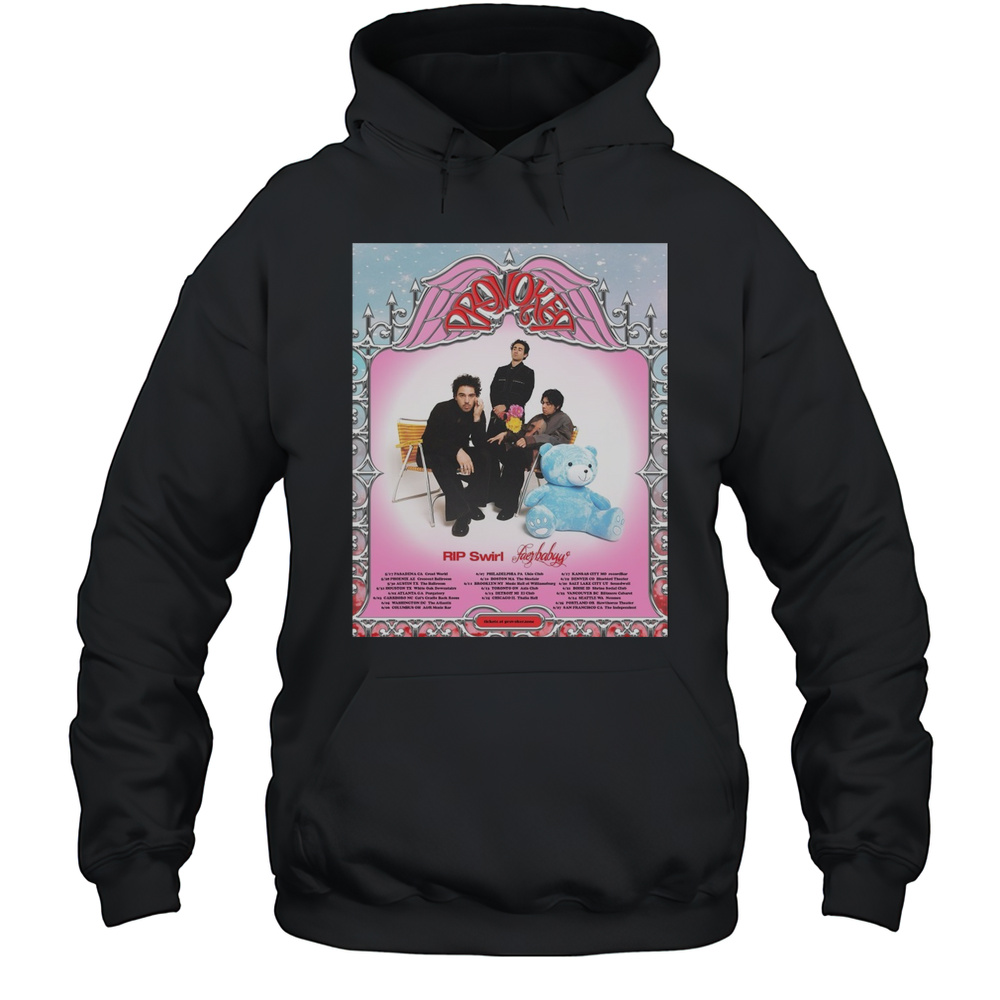 Provoker US Tour 2025 Rip Swirl Faerybabyy 5 17 Pasadena Ca Cruel World 5 28 Phoenix Az Crescent Ballroom T-shirt Unisex Hoodie