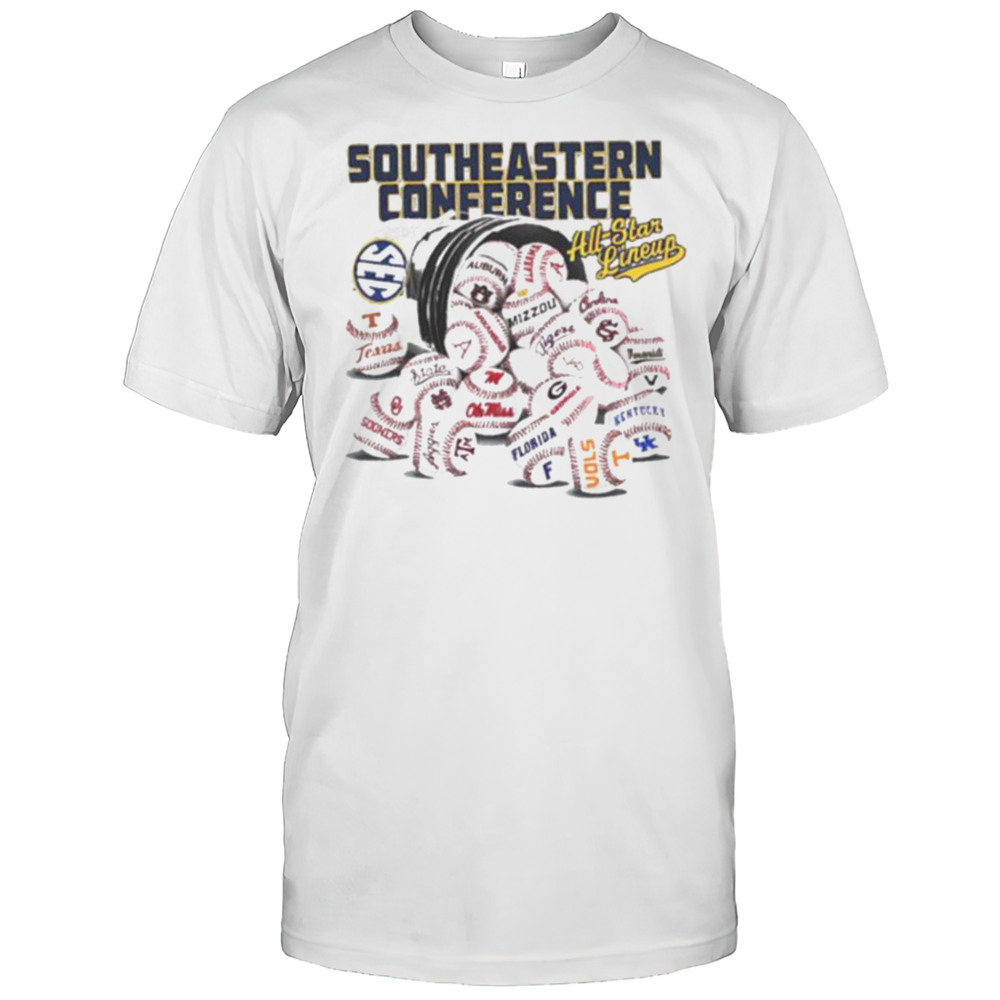 SEC 16 Team Baseball Bucket Shirt