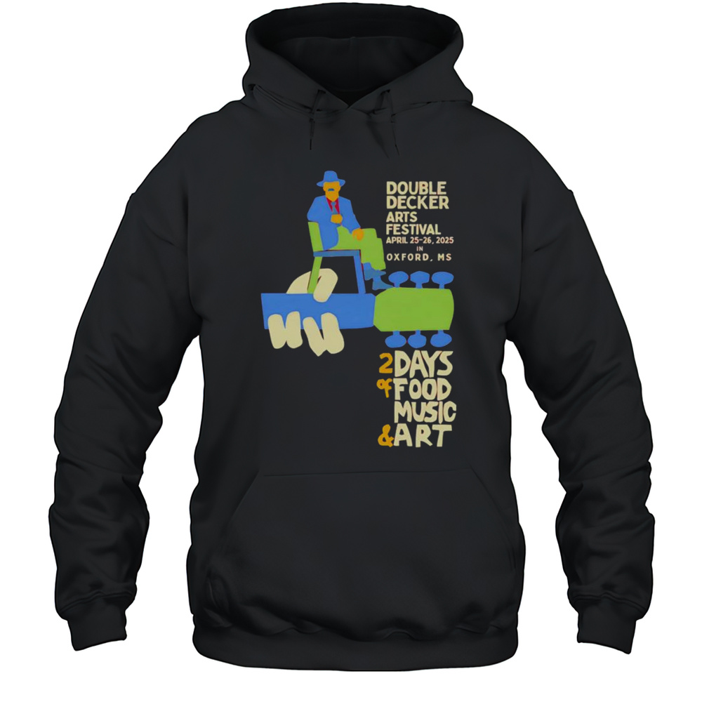 2025 Double Decker Squarestock Shirt Unisex Hoodie