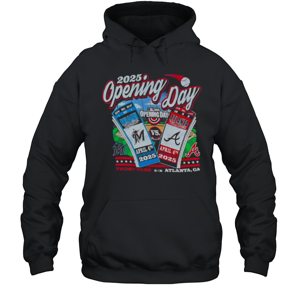 2025 Opening Day Atlanta Vs Miami Shirt Unisex Hoodie