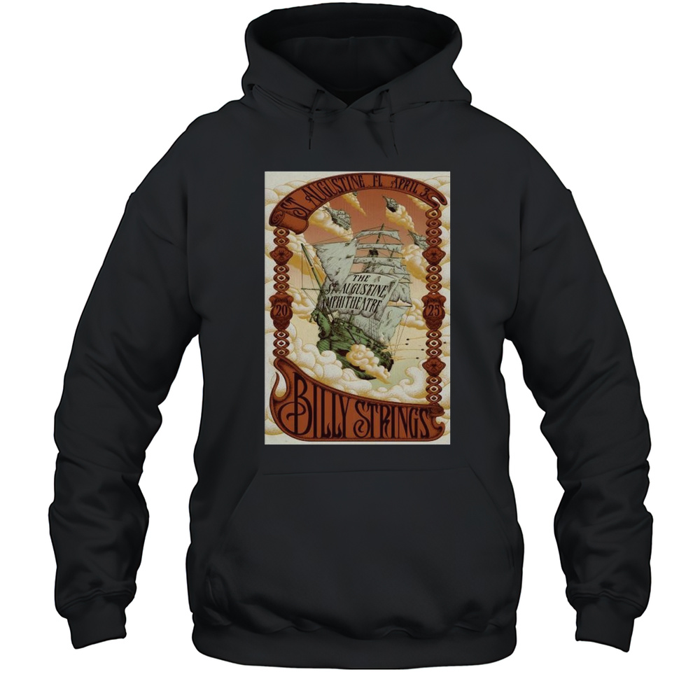 Billy Strings The St. Augustine Amphitheatre April 3 2025 Show T-shirt Unisex Hoodie
