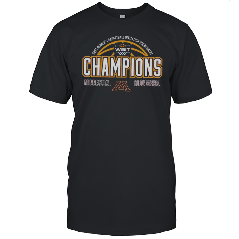 Champion Black Minnesota Golden Gophers 2025 WBIT Champions Shirt