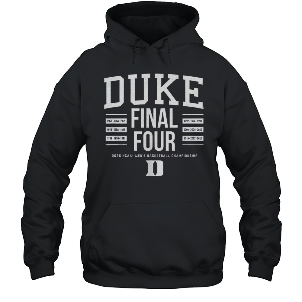Duke Blue Devils 2025 NCAA Mens Basketball Championship All-Time Final Four Shirt Unisex Hoodie