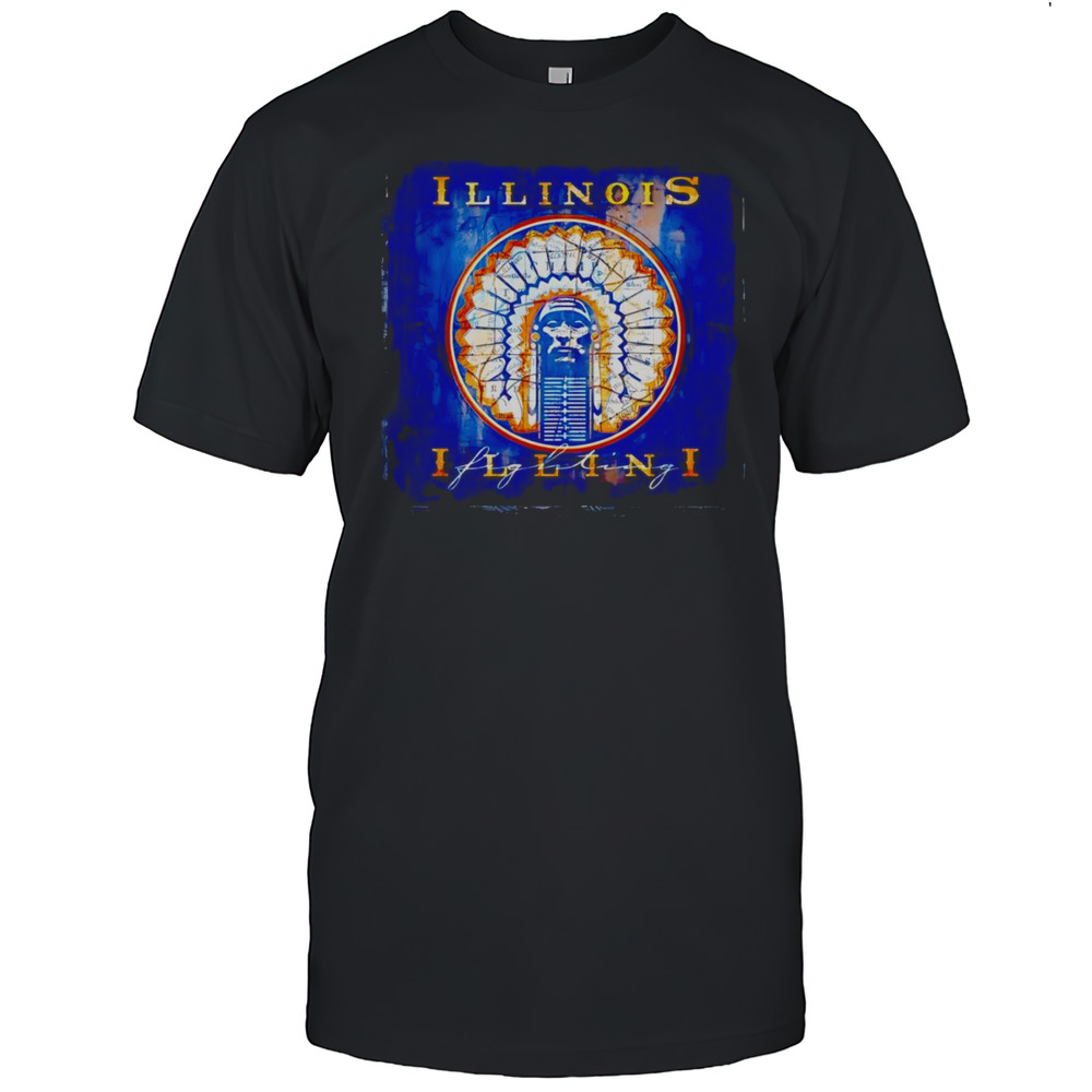 Illinois Illini Map Shirt
