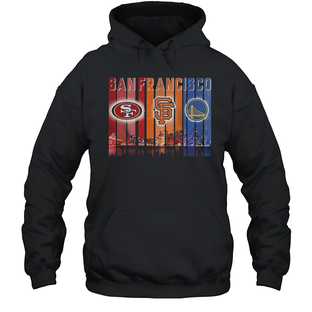 San Francisco 49ers X San Francisco Giants X Golden State Warriors Logo Shirt Unisex Hoodie