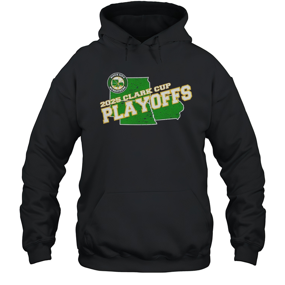 Sioux City Musketeers 2025 Clark Cup Playoffs Shirt Unisex Hoodie