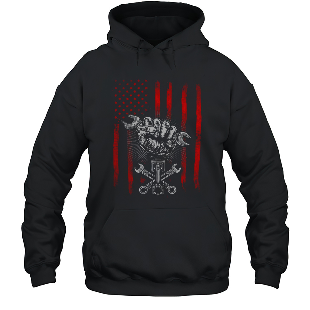American Mechanic Achievement Trophy T-Shirt Unisex Hoodie