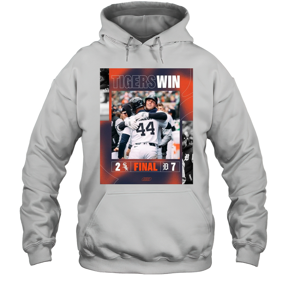 Back-to-back Wins At Home Detroit Tigers Win 11-7 Chicago White Sox MLB Baseball Final Score April 5 2025 T-shirt Unisex Hoodie
