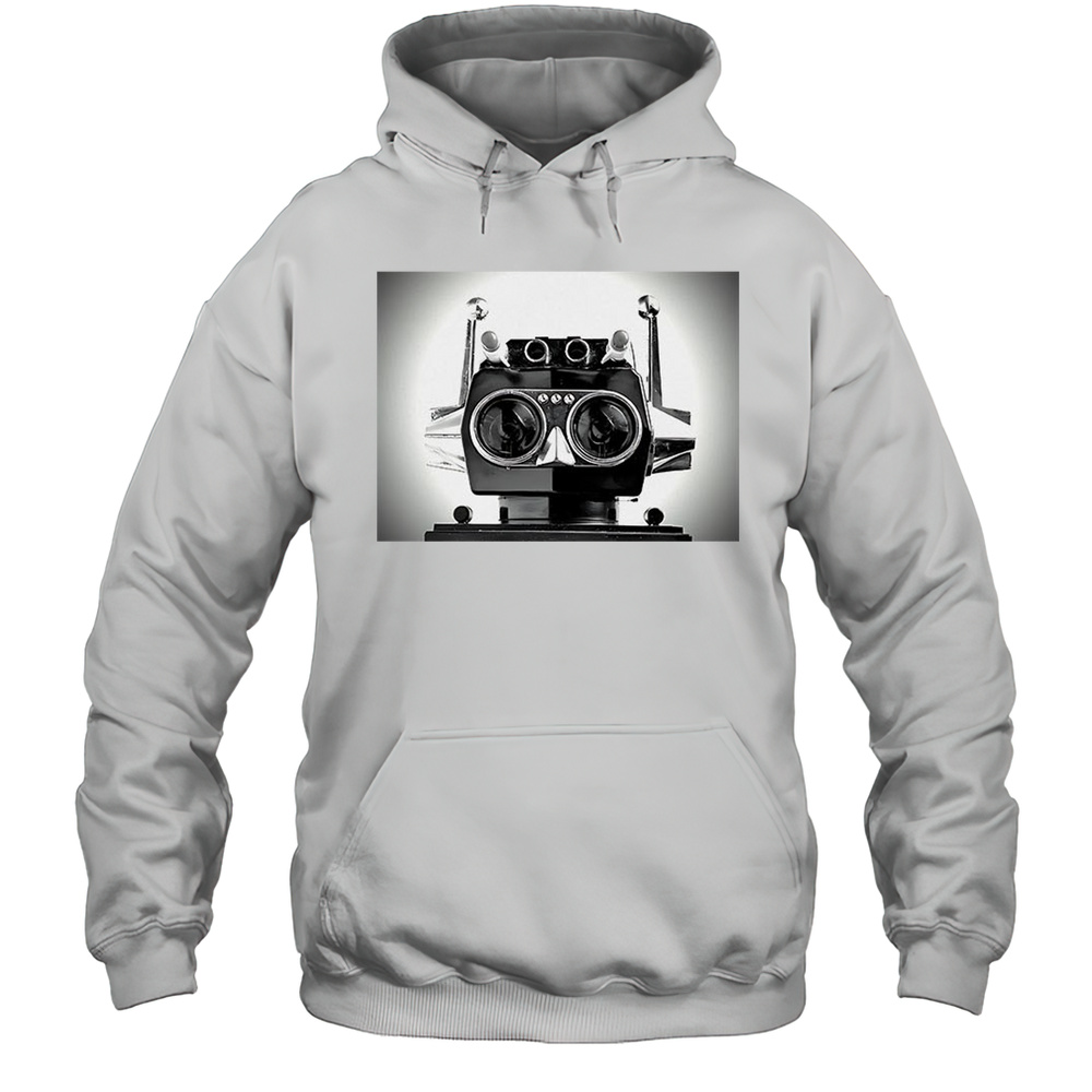 Black And Silver Robot Shirt Unisex Hoodie