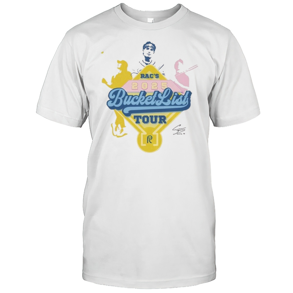 Coach RACs Bucket List Tour Break A World Record 2025 Signature Painting T-shirt