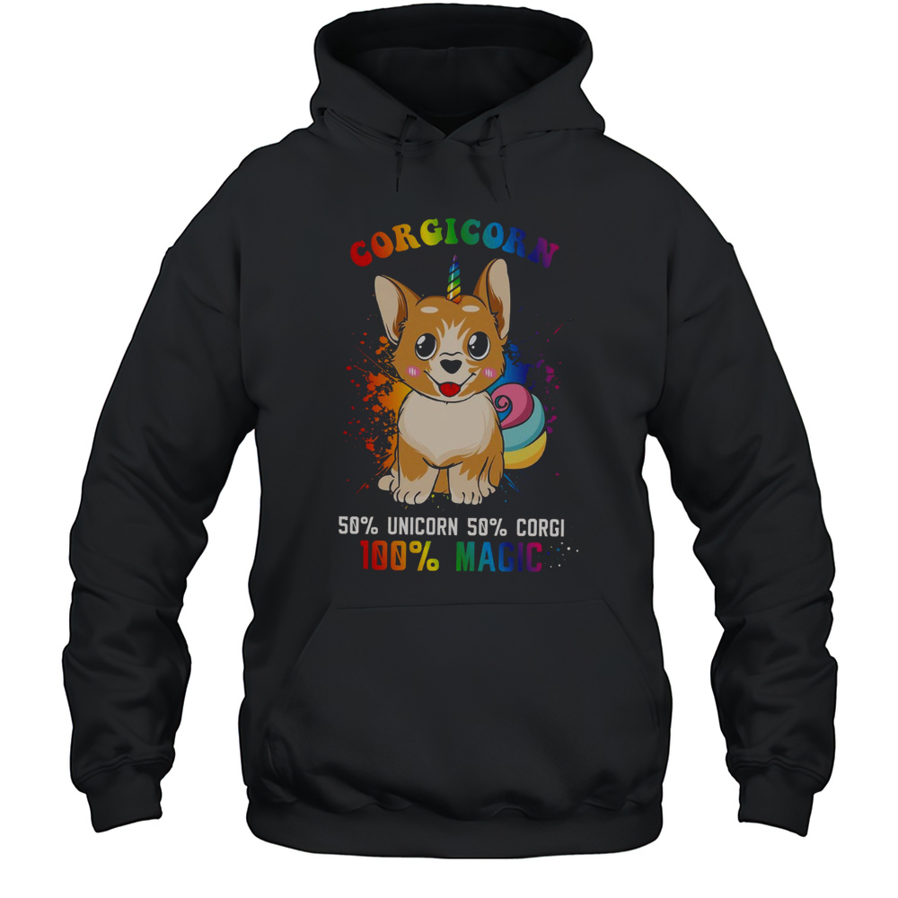 Corgicorn Magic Unicorn Corgi T-Shirt Unisex Hoodie