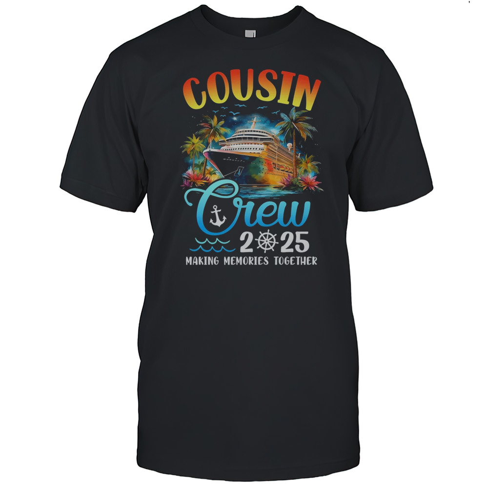 Cousin Crew 2025 Cousin Cruise Group Matching Vacation Party Shirt