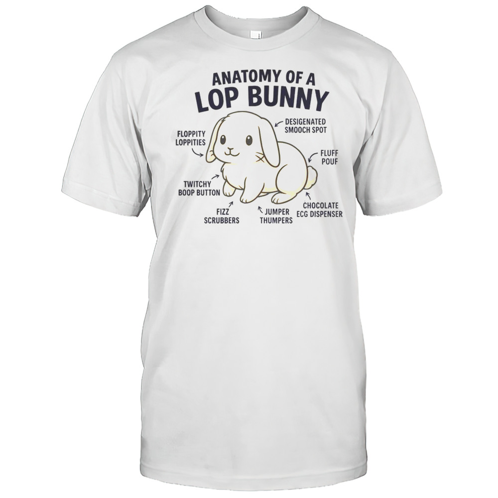 Cute Anatomy Of Mini Holland Lop Bunny Rabbit Lover Shirt