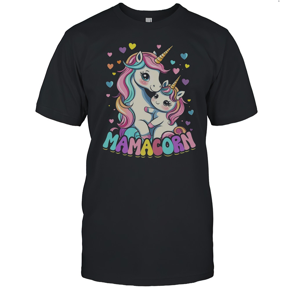Funny Mamacorn Costume Mothers Day Unicorn Mom Women Mother Shirt