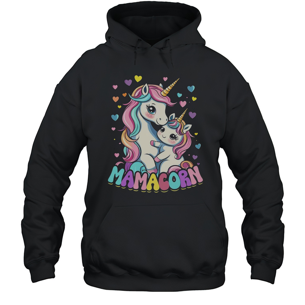 Funny Mamacorn Costume Mothers Day Unicorn Mom Women Mother Shirt Unisex Hoodie