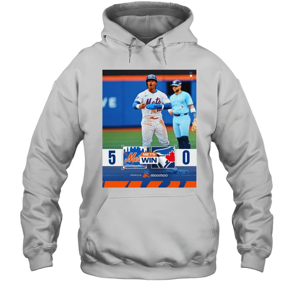 Home Shutout New York Mets Baseball Win 5-0 Toronto Blue Jays Final Score April 4 2025 T-shirt Unisex Hoodie