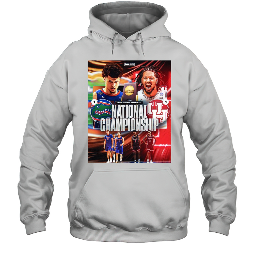 Houston Cougars Vs Florida Gators Mens College Basketball National Championship Game NCAA April 7 2025 T-shirt Unisex Hoodie