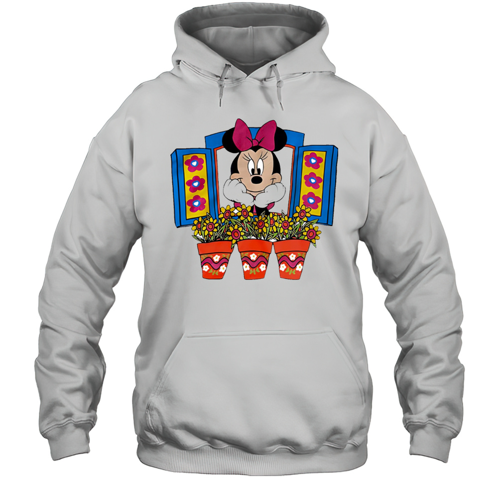 Minnie Mousse Flowers By The Window Shirt Unisex Hoodie