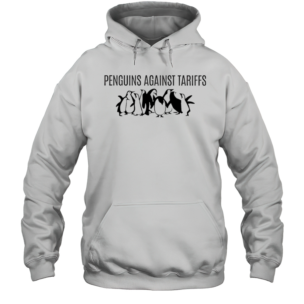 Penguins Against Tariffs Shirt Unisex Hoodie