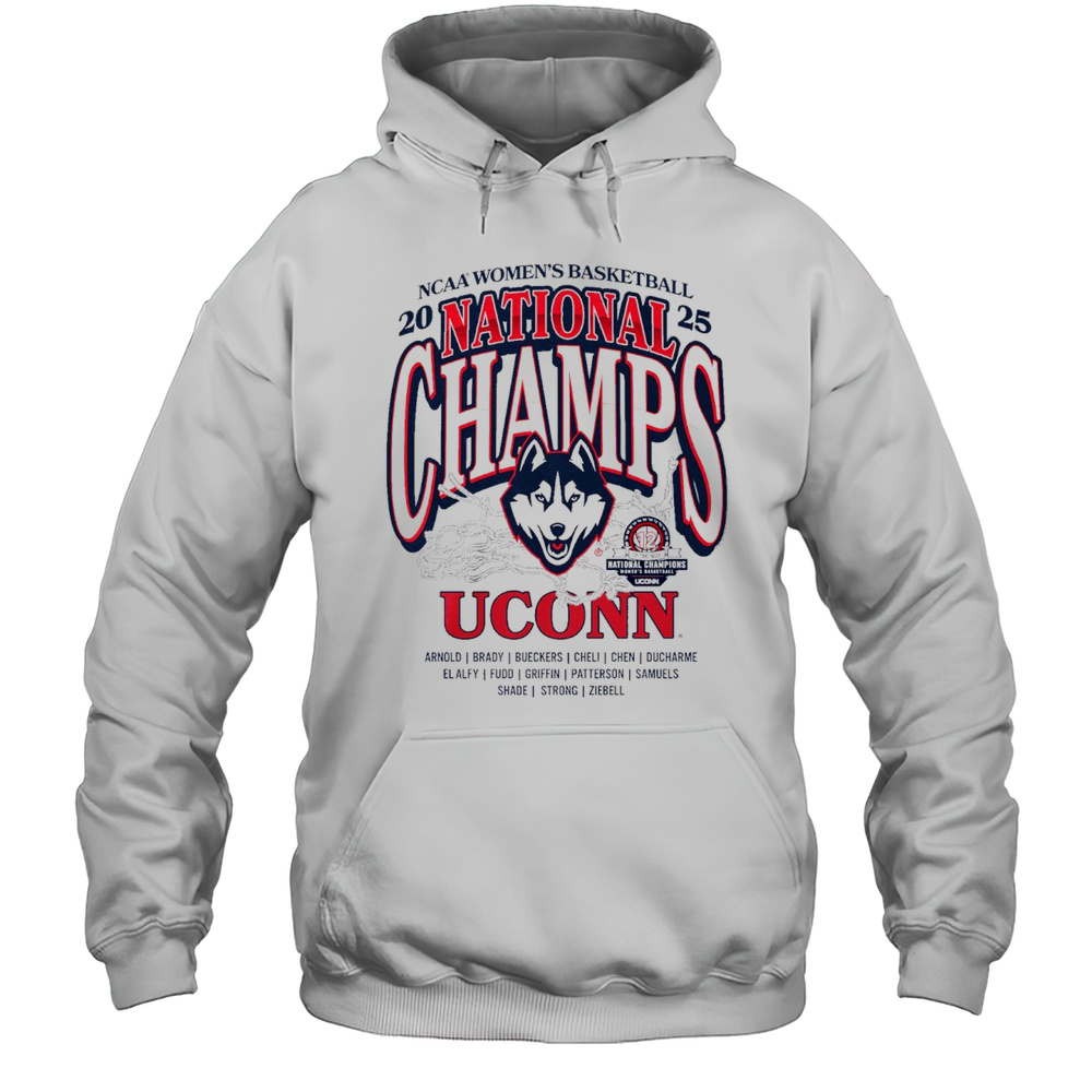 UConn Huskies NCAA Womens Basketball 12 Time National Champions Classic Arnold Brady Bueckers T-shirt Unisex Hoodie