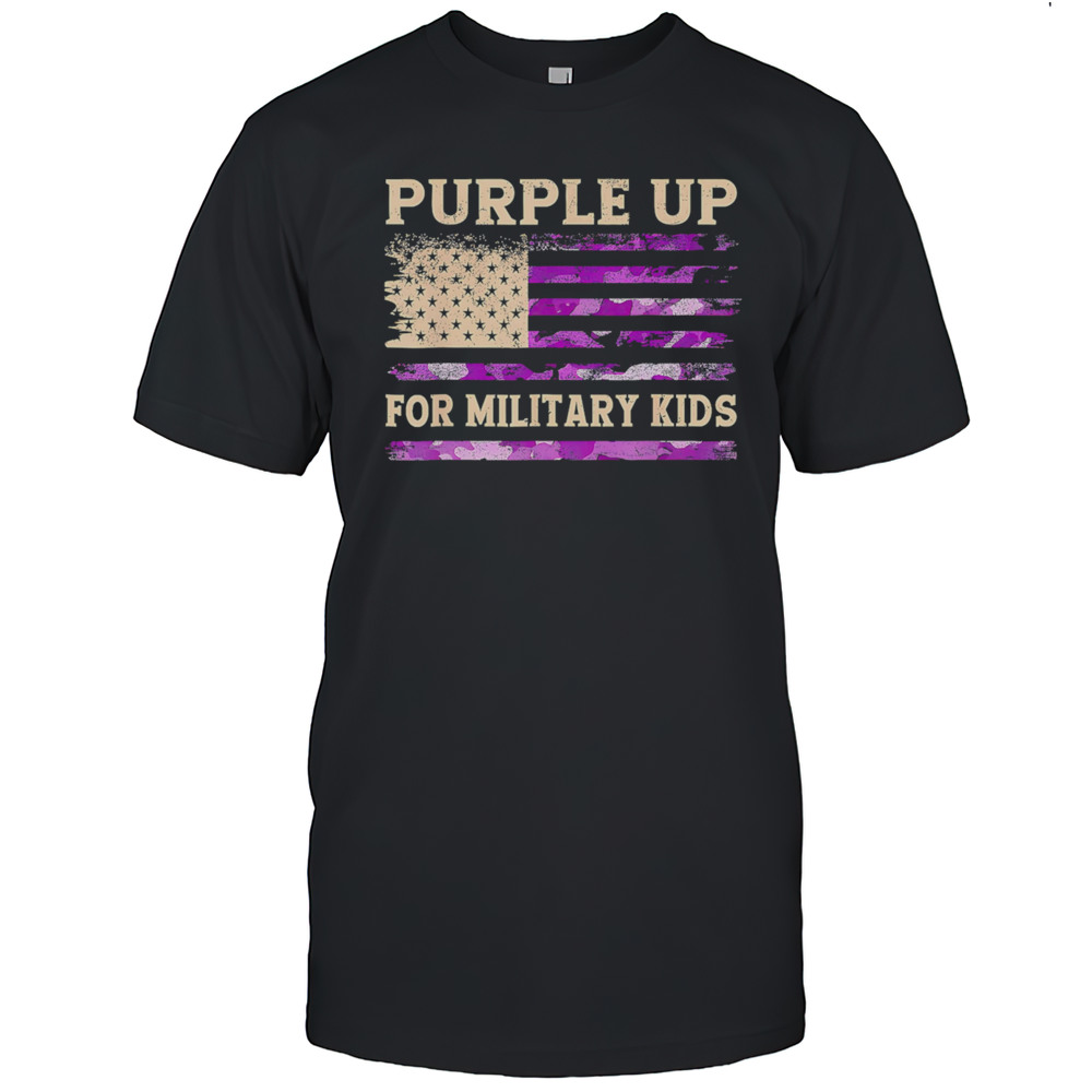 Urple Up For Military Kids Flag Shirt