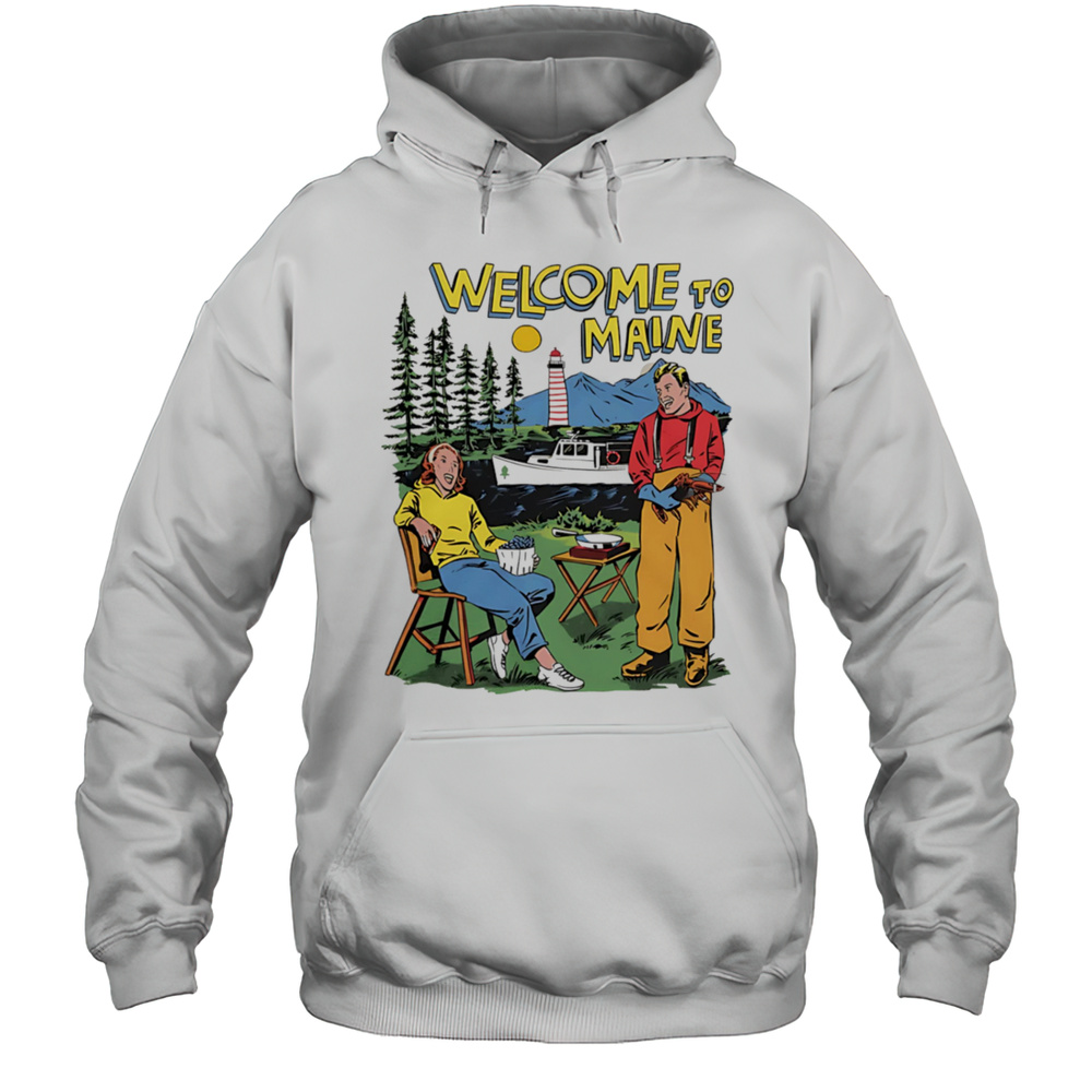 Welcome To Maine Essential Vintage Shirt Unisex Hoodie