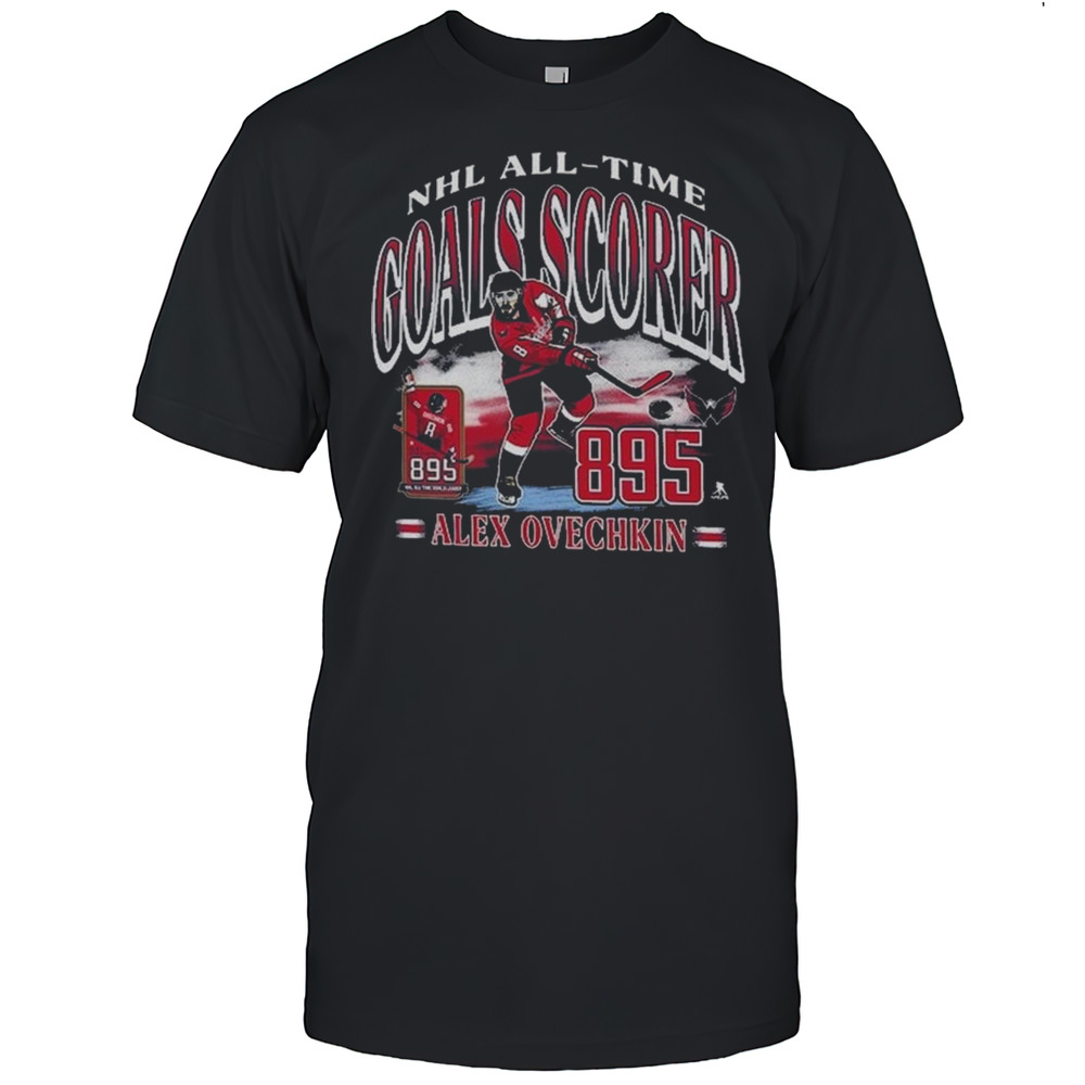 Alexander Ovechkin Washington Capitals 47 NHL All-Time Leading Goal Scorer Franklin Shirt