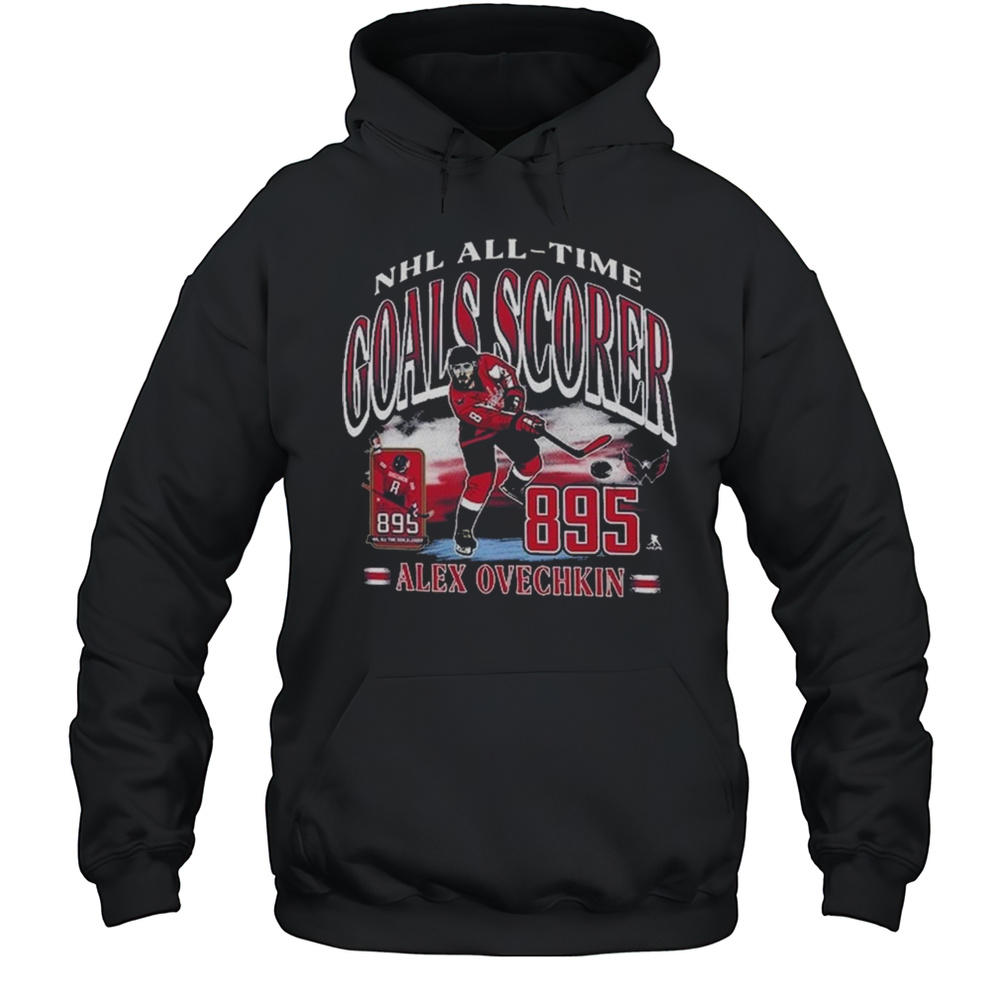 Alexander Ovechkin Washington Capitals 47 NHL All-Time Leading Goal Scorer Franklin Shirt Unisex Hoodie