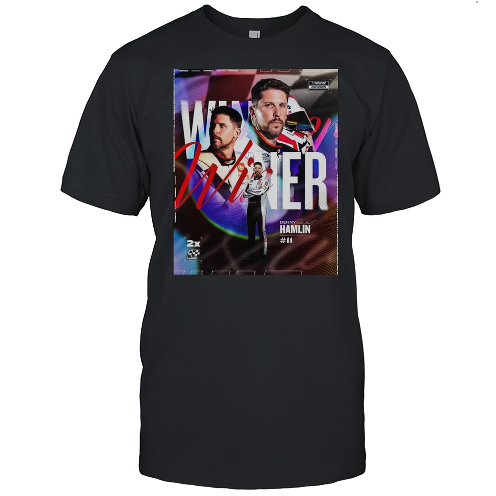 Back-to-back Ws Denny Hamlin Wins At Darlington Raceway Signature NASCAR T-shirt