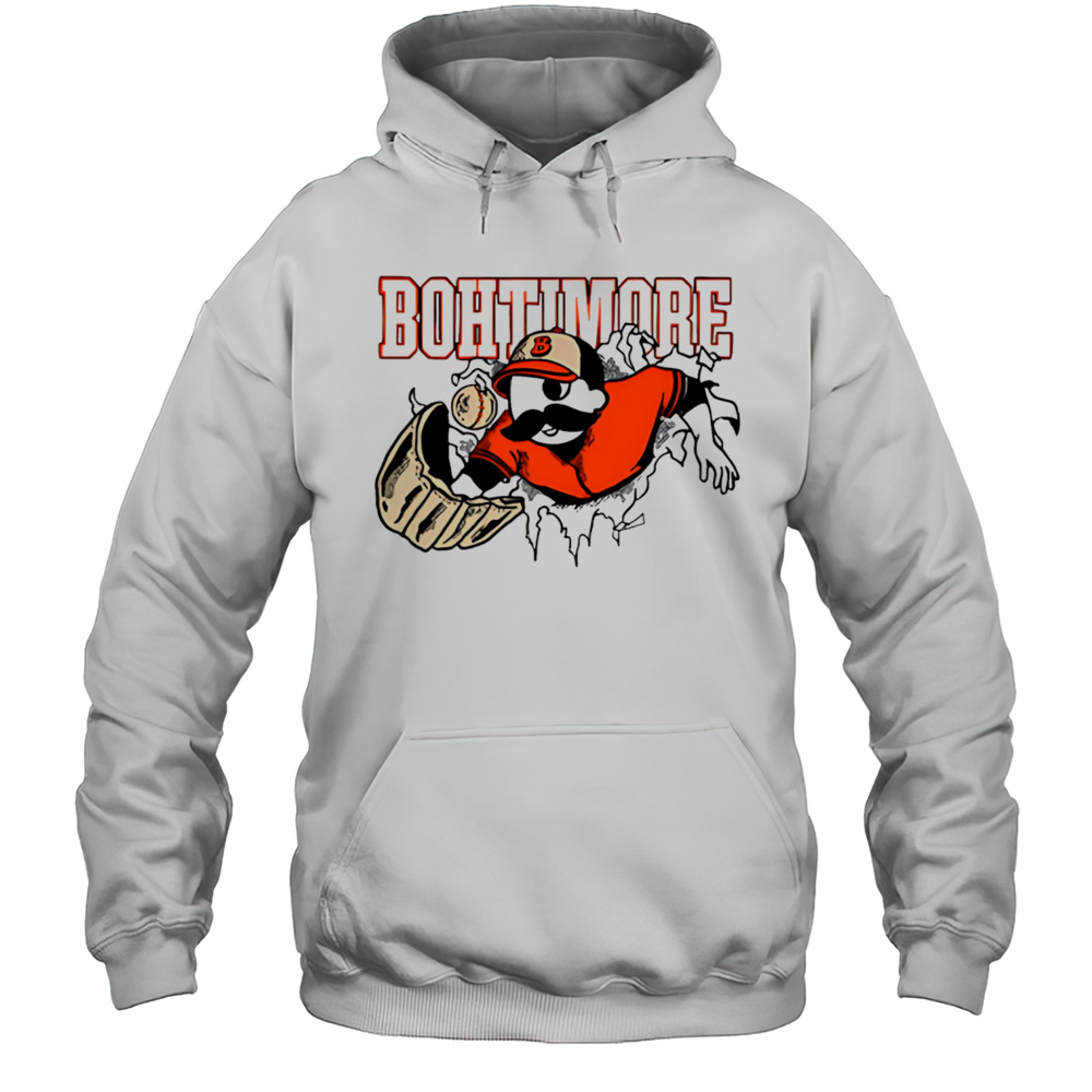 Bohtimore Natty Boh Baseball Shirt Unisex Hoodie