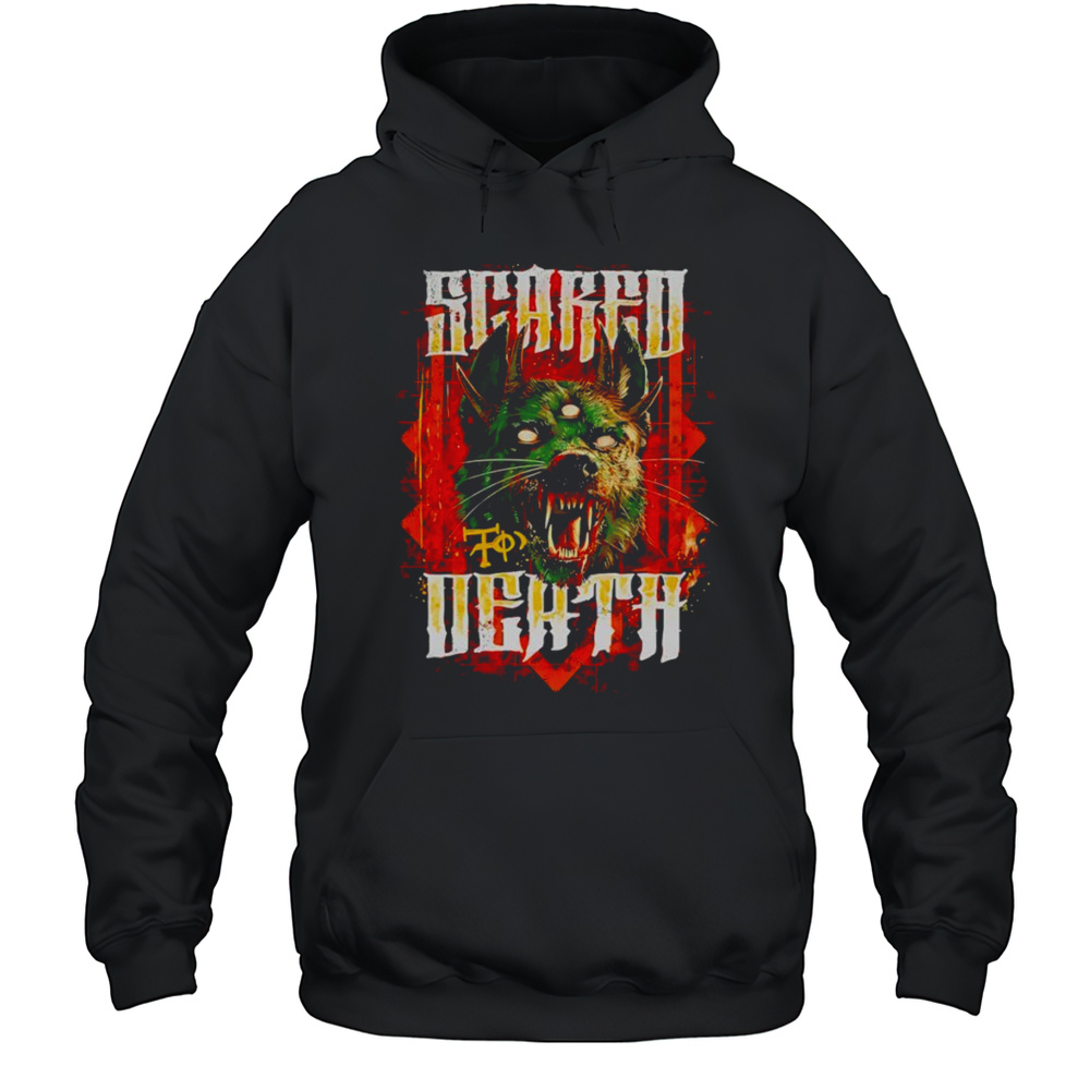 Demon Dog Scared Death Shirt Unisex Hoodie