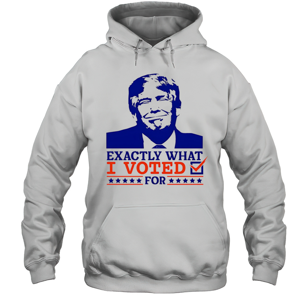 Exactly What I Voted For Shirt Unisex Hoodie