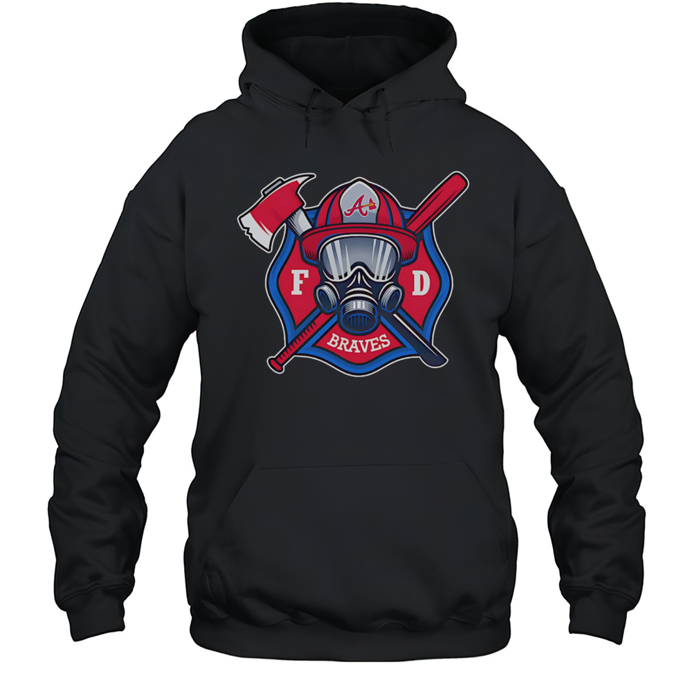 Firefighter Atlanta Braves Baseball Shirt Unisex Hoodie