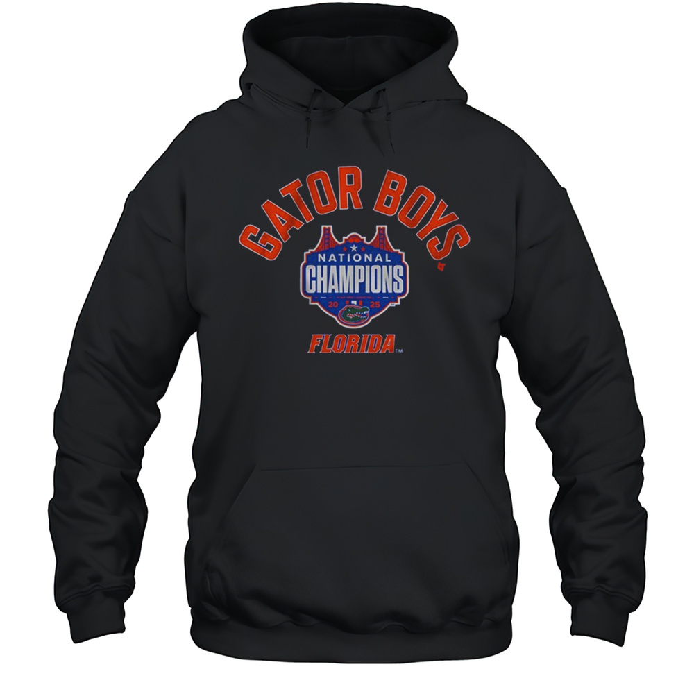 Florida Basketball National Champion Gator Boys 2025 Shirt Unisex Hoodie