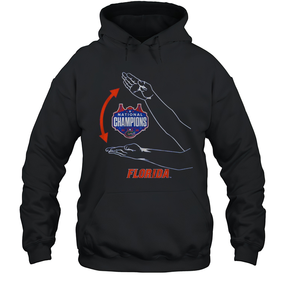 Florida Basketball National Champions Gator Chomp 2025 Shirt Unisex Hoodie