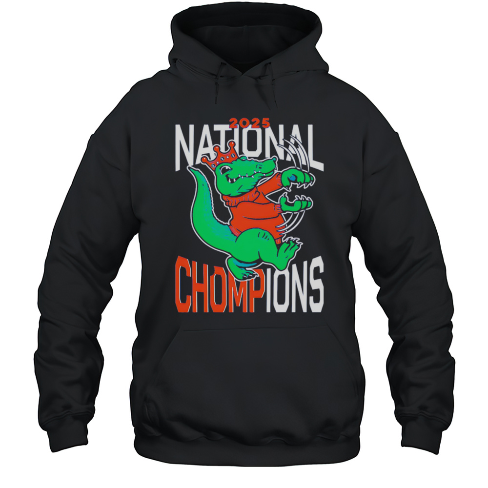 Florida Gator 2025 National Chompions Mascot King Shirt Unisex Hoodie