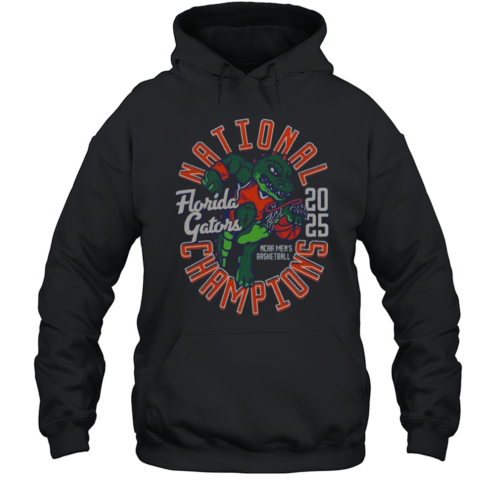 Florida Gators 2025 NCAA Mens Basketball National Champions Comfort Colors Mascot Shirt Unisex Hoodie
