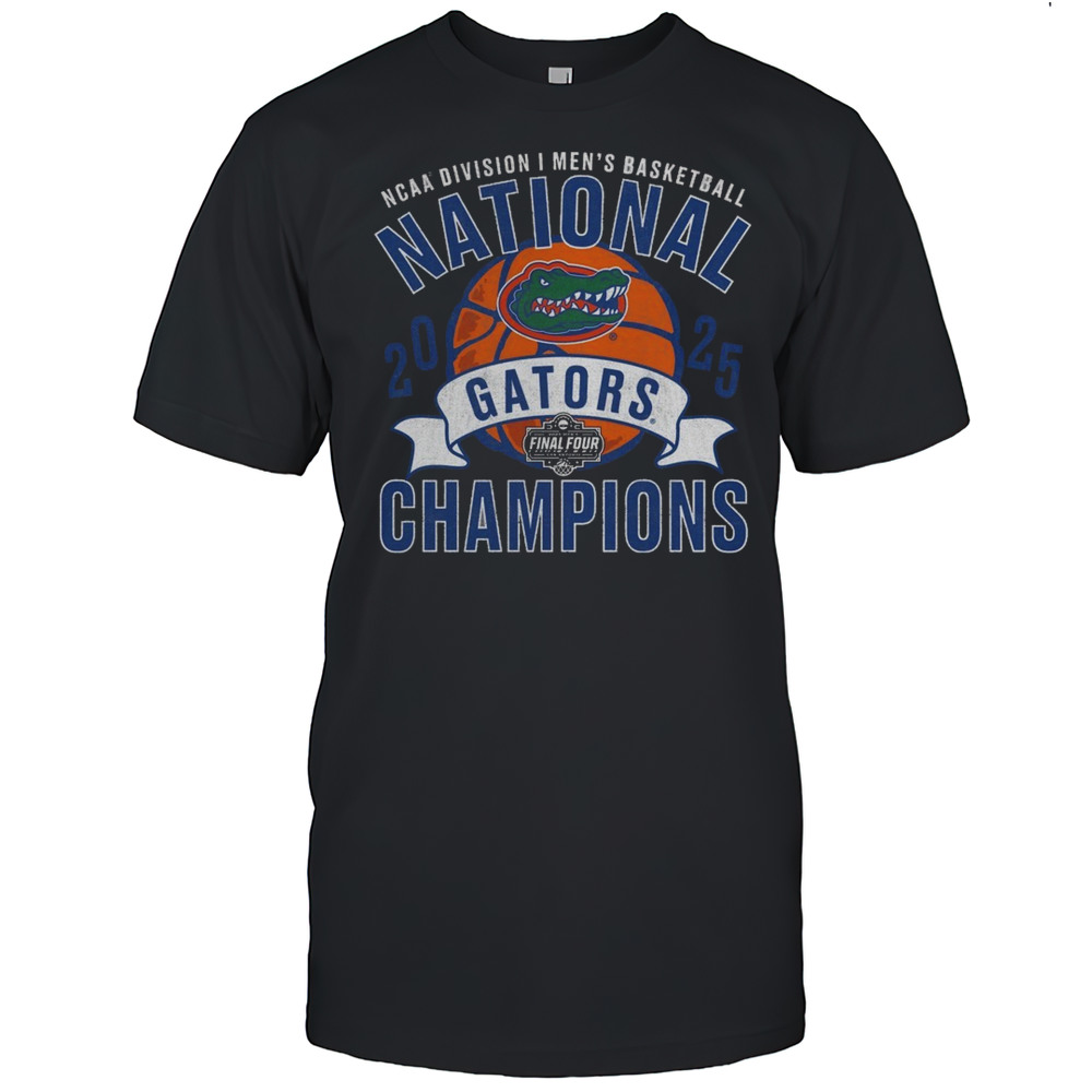 Florida Gators 2025 NCAA Mens Basketball National Champions Vintage Tri-Blend Shirt