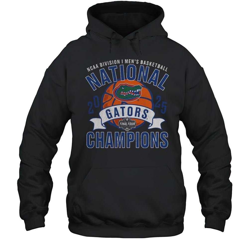 Florida Gators 2025 NCAA Mens Basketball National Champions Vintage Tri-Blend Shirt Unisex Hoodie