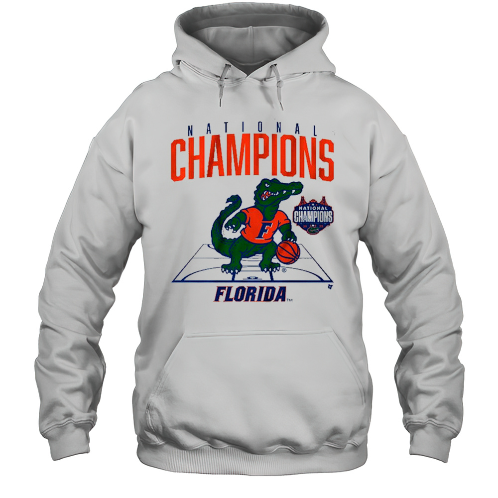 Florida Gators Basketball 2025 NCAA Mens Basketball National Champions Mascot Beat Houston Cougars T-shirt Unisex Hoodie