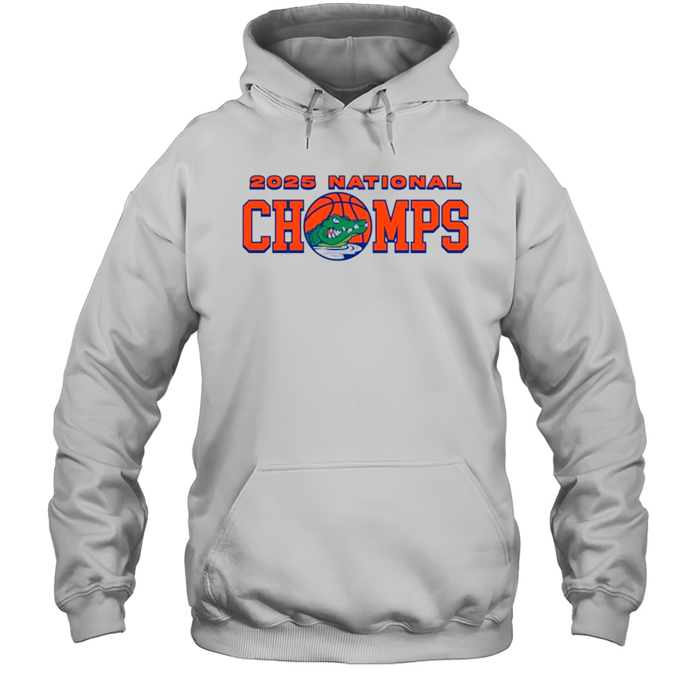 Florida Gators Beat Houston Cougars Natty Chomps 2025 National Champions NCAA Tournament Mens Basketball T-shirt Unisex Hoodie