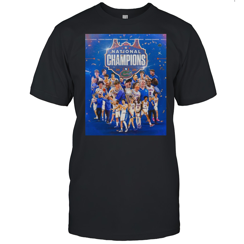 Florida Gators Beat Houston Cougars NCAA Mens Basketball National Champions 2025 April 7 T-shirt