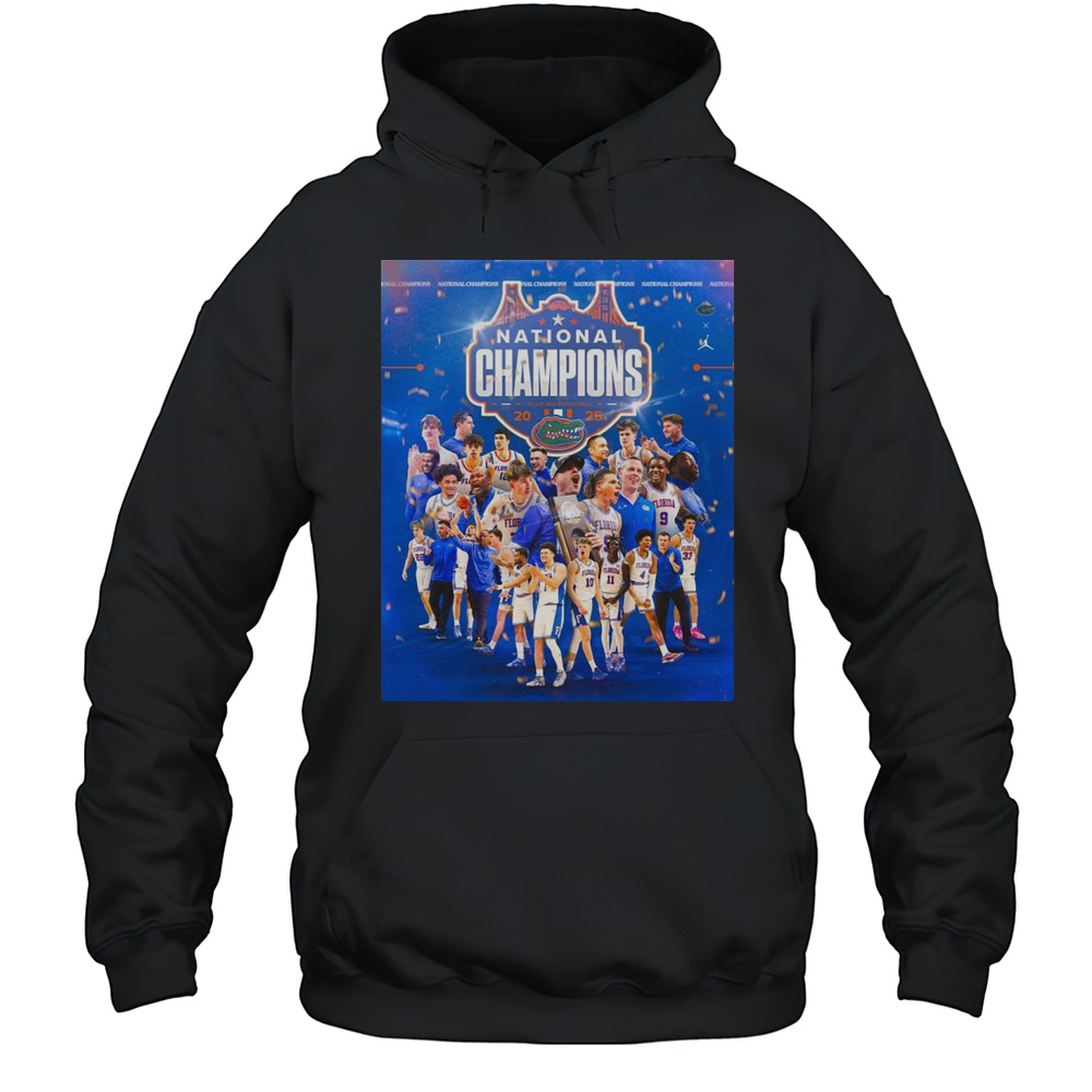 Florida Gators Beat Houston Cougars NCAA Mens Basketball National Champions 2025 April 7 T-shirt Unisex Hoodie