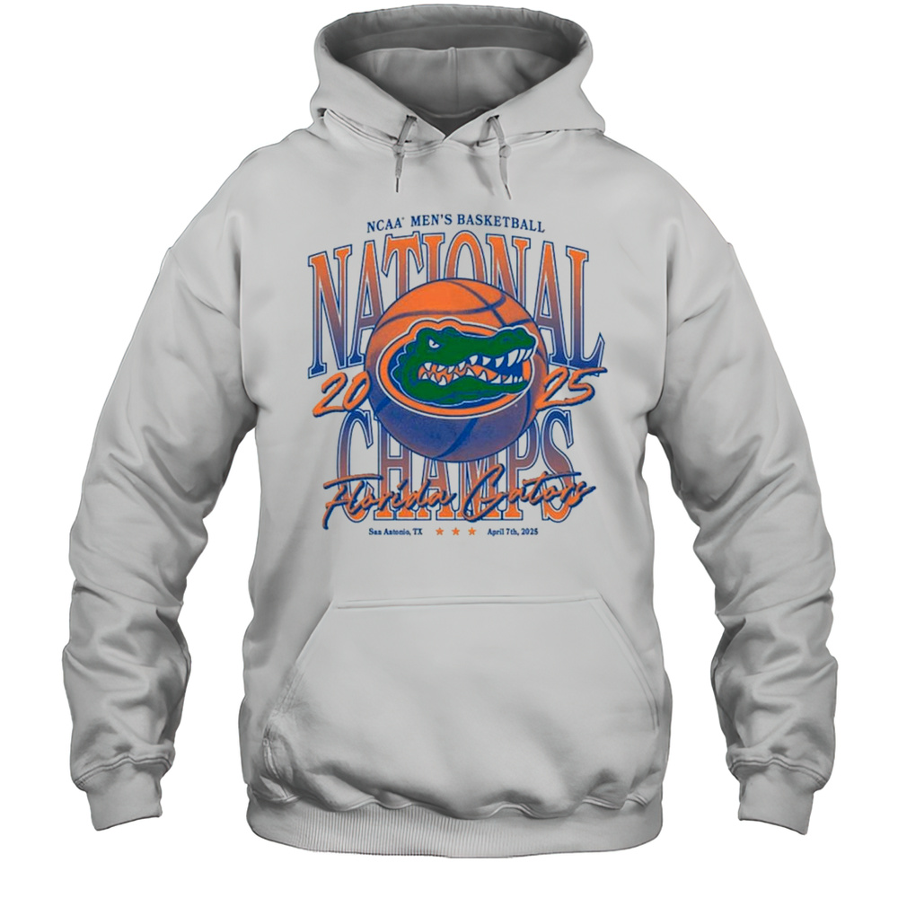 Florida Gators Beat Houston Cougars NCAA Mens Basketball National Champions San Antonio TX April 7th 2025 Retro T-shirt Unisex Hoodie