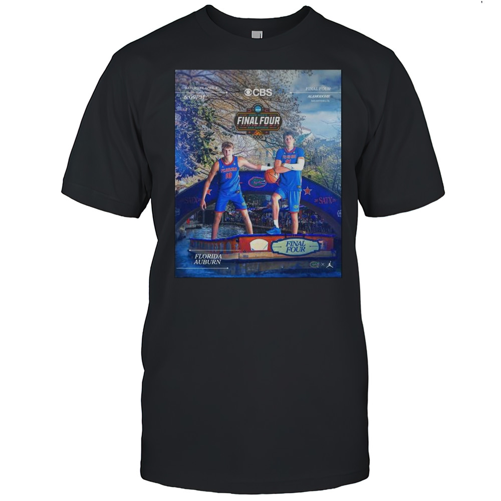 Florida Gators Mens Basketball Vs Auburn Tigers National Championship Final Four NCAA 2025 April 5 T-shirt