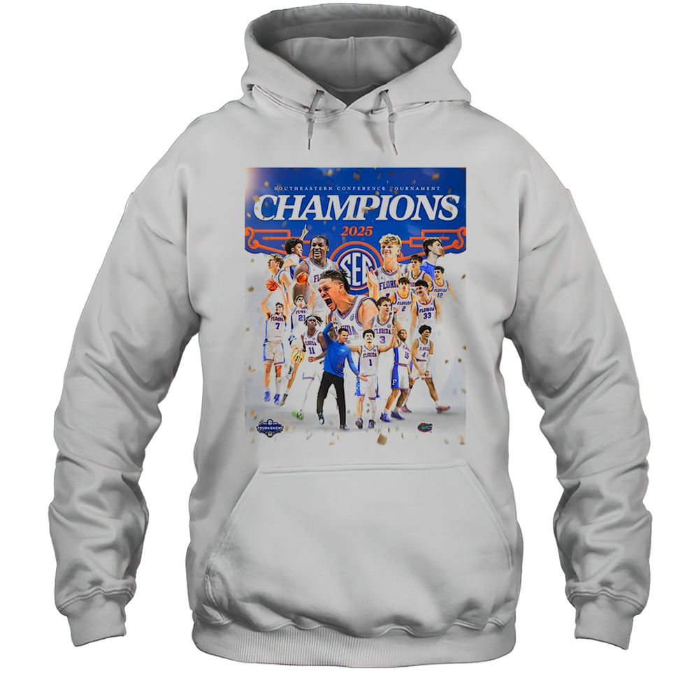 Florida Gators Southeastern Conference Tournament Champions 2025 Shirt Unisex Hoodie