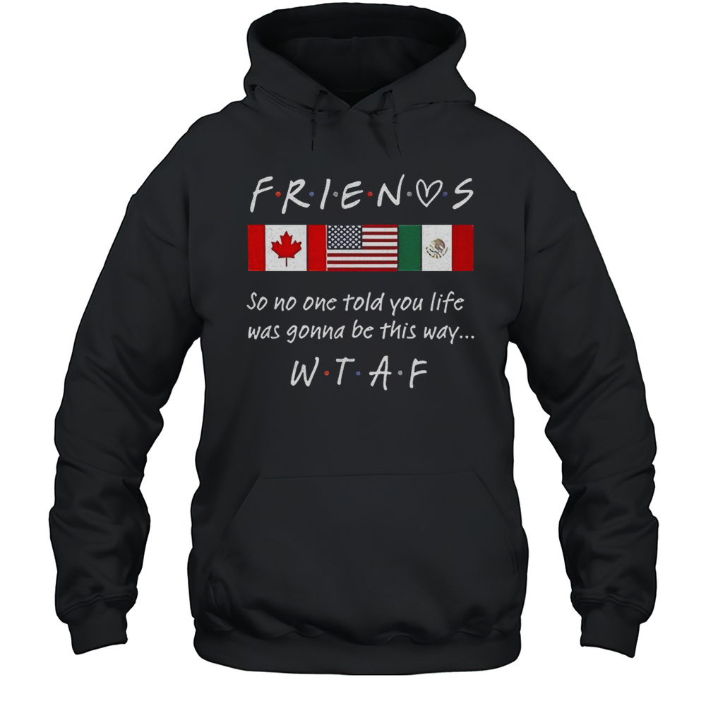 Friends So No One Told You Life Was Gonna Be This Way WTAF Shirt Unisex Hoodie