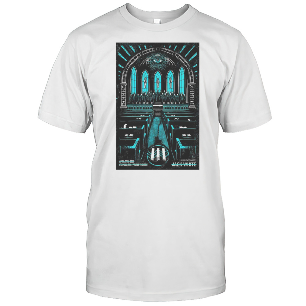 Jack White Palace Theatre St. Paul MN April 7 2025 Concert T-shirt