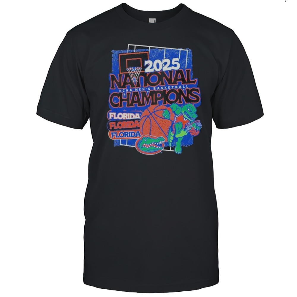 National Champions Florida Gators 2025 NCAA Mens Basketball Mascot Logo Basketball Shirt